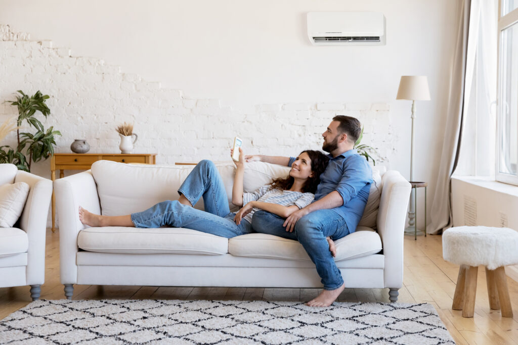 Energy efficient heat pump installation providing year-round comfort in Maine